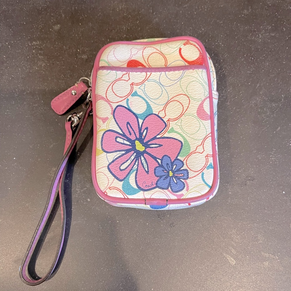 Coach wristlet phone/purse